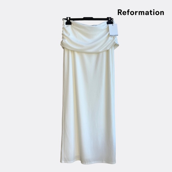 Reformation Eleni Knit Two Piece – Ivory – Size 6 – NWT - Picture 5 of 11